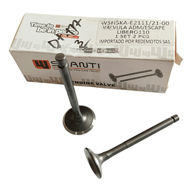 Valvulas Admision Y Escape Libero110 //shanti//