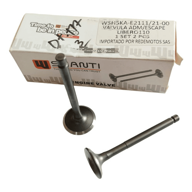 Valvulas Admision Y Escape Libero110 //shanti// 1