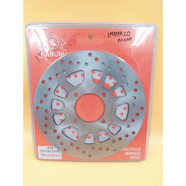 Disco De Freno Delantero Cripton110/115 Next115 Kanuni 2