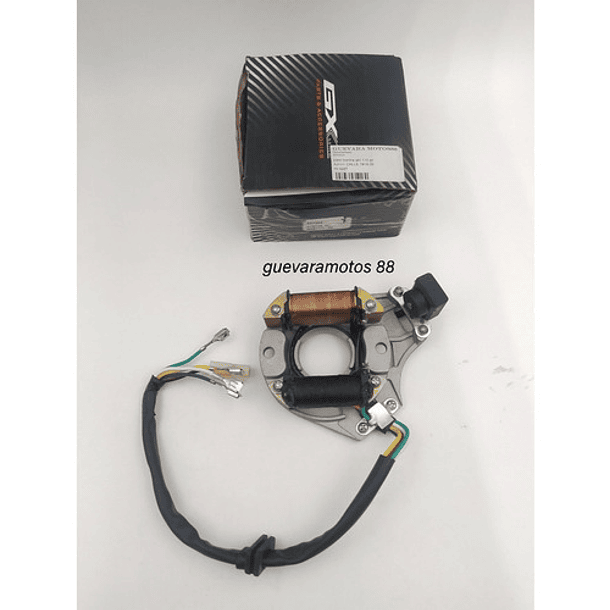 Plato Bobina Estator Motocicleta Akt-110s Marca Gx 3