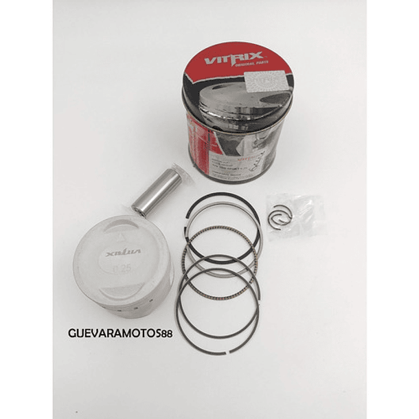 Kit Piston Tvs100-sport///0.25///vitrix-envios Gratis!!! 2
