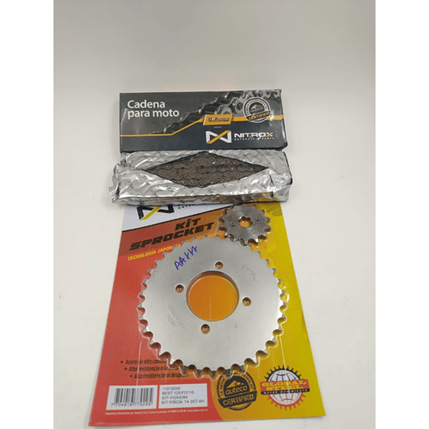 Kit Arrastre Reforzado Ax4/ Best-125 Suzuki/ Alto Rendimient