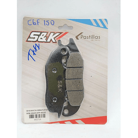 Pastillas De Freno Cbf-150 Invicta // Flex-125 ( S&k )