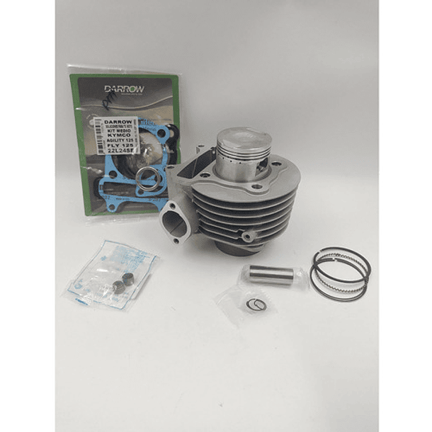 Cilindro Agility-125+valvulas+sellos+kit Medio De Empaques 2