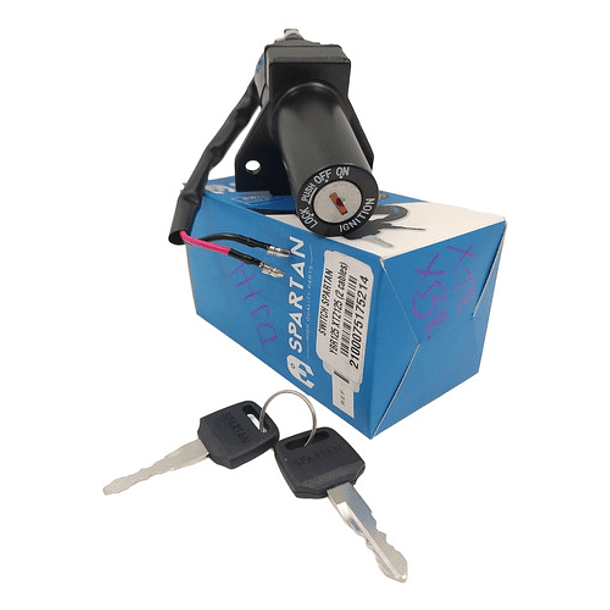 Switch De Encendido Xtz-125/ybr-125((2cables)) Marca Spartan 1