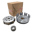 Prensa De Clutch Dt-125+disco+piñon Primario+completa ( Aaa) 1
