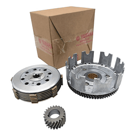 Prensa De Clutch Dt-125+disco+piñon Primario+completa ( Aaa)
