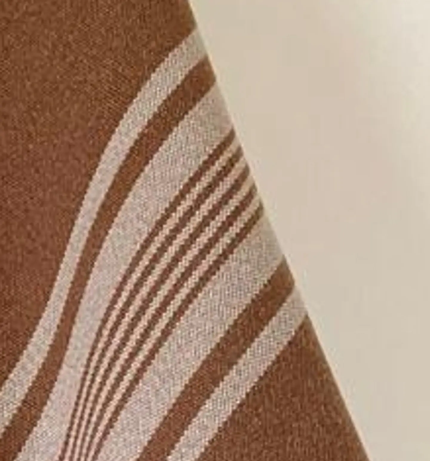 Poncho tradicional color Camel - Listado cordoncillo Beige. 5