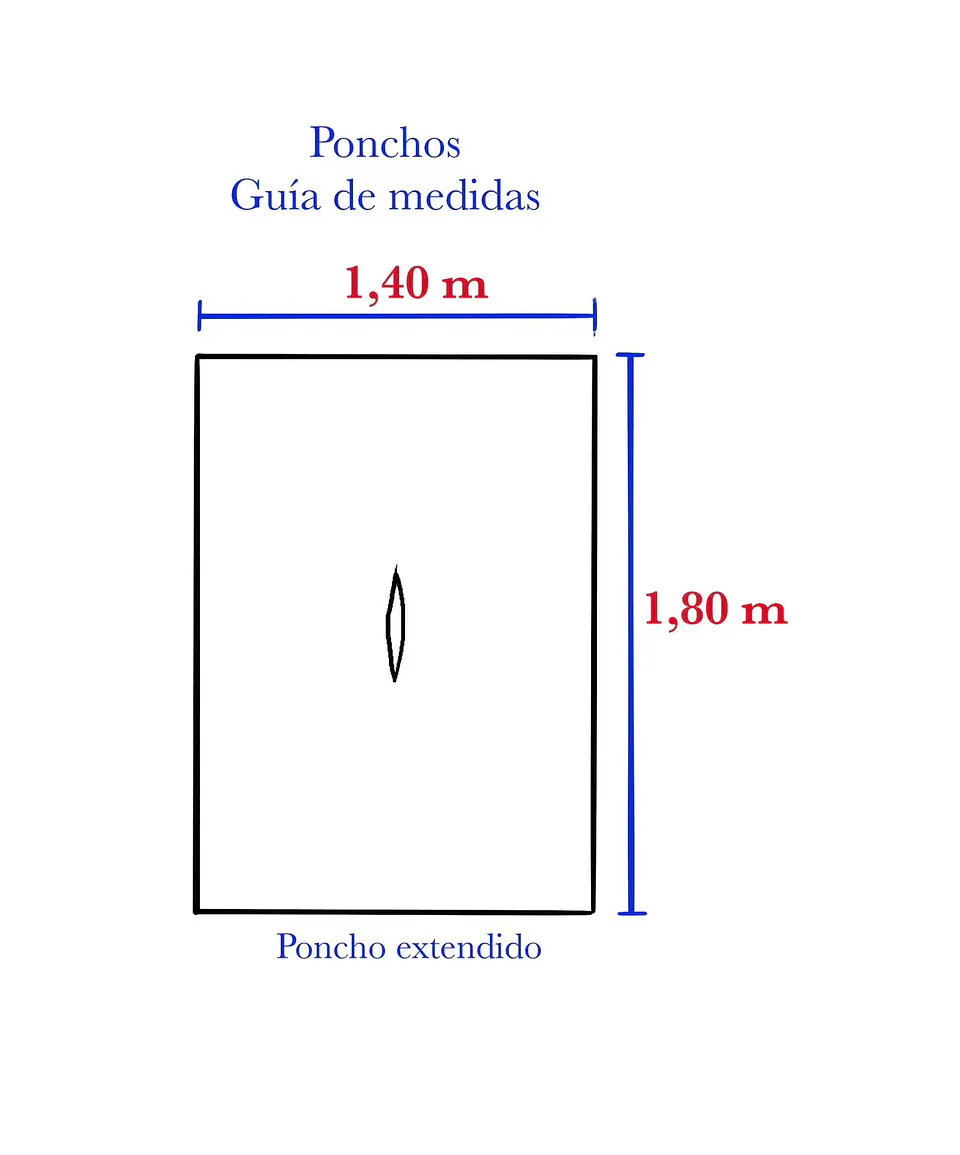Poncho Tradicional Gris Marengo – Peinecillo Beige. 4