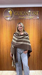 Ruana Café y Beige. - Miniatura 6