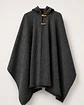 Poncho con gorro - Color Marengo. - Miniatura 1
