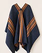Poncho Tradicional Gris Marengo - Peinecillo Camel. - Miniatura 1