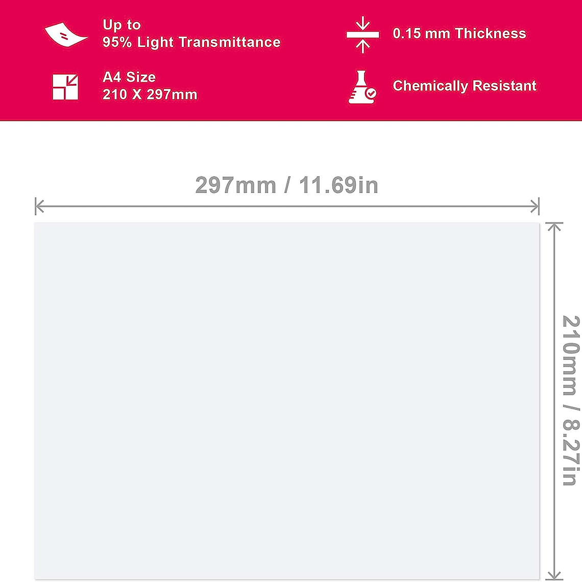 Lamina nFEP A4 - Marca GuideManager (1 Unidad) 2