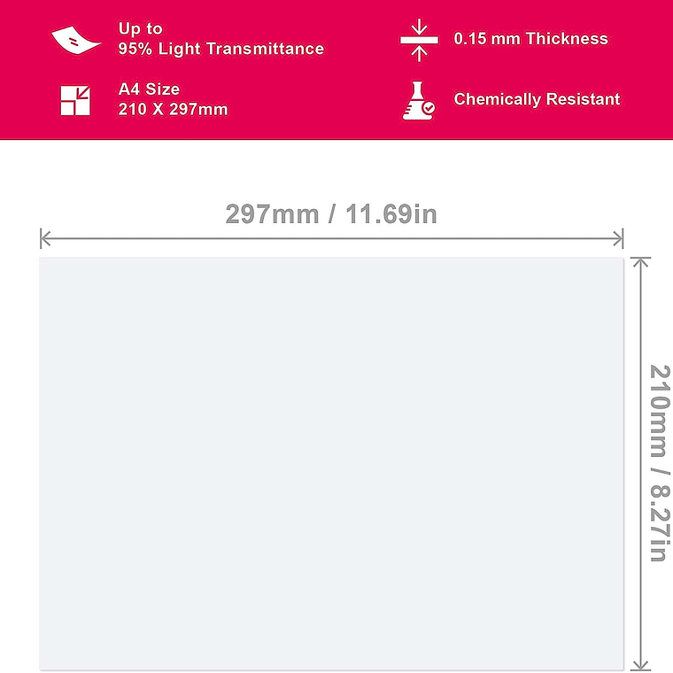 Lamina nFEP A4 - Marca GuideManager (1 Unidad) 2