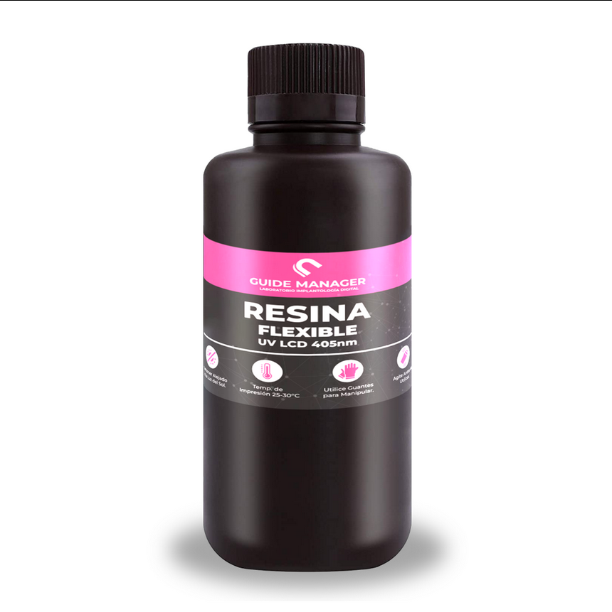 Resina 3D Flexible Transparente – 500Gr