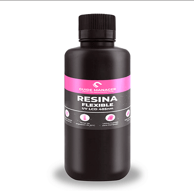 Resina 3D Flexible Transparente – 500Gr