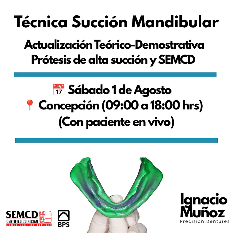 Actualización Teórica-Demostrativa Prótesis alta succión y SEMCD. Concepción  1
