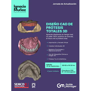 Diseño CAD de Prótesis Totales 3D. Concepción - 26 Septiembre