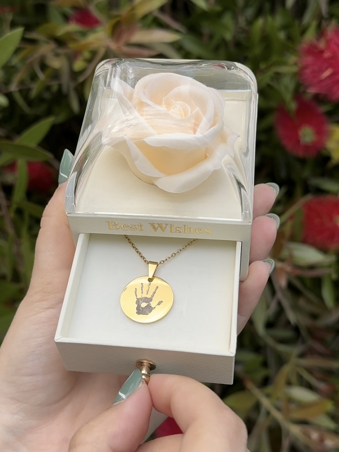 Colar Dia da Mãe - Impressão Mão / Digital 3