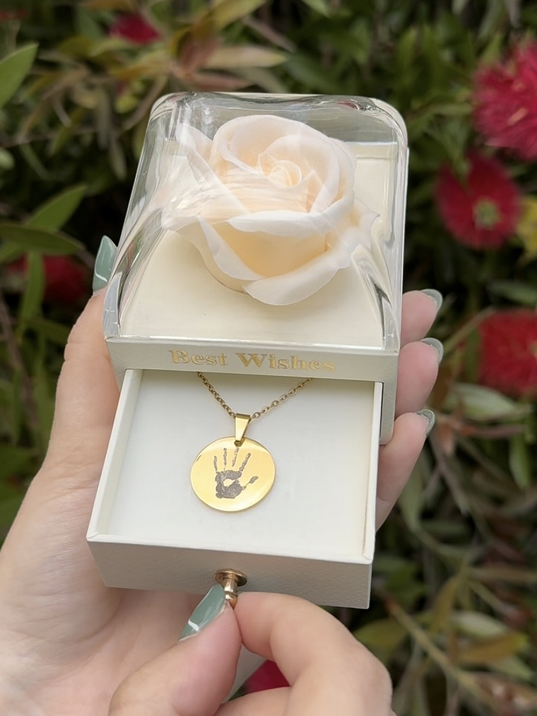 Colar Dia da Mãe - Impressão Mão / Digital 3