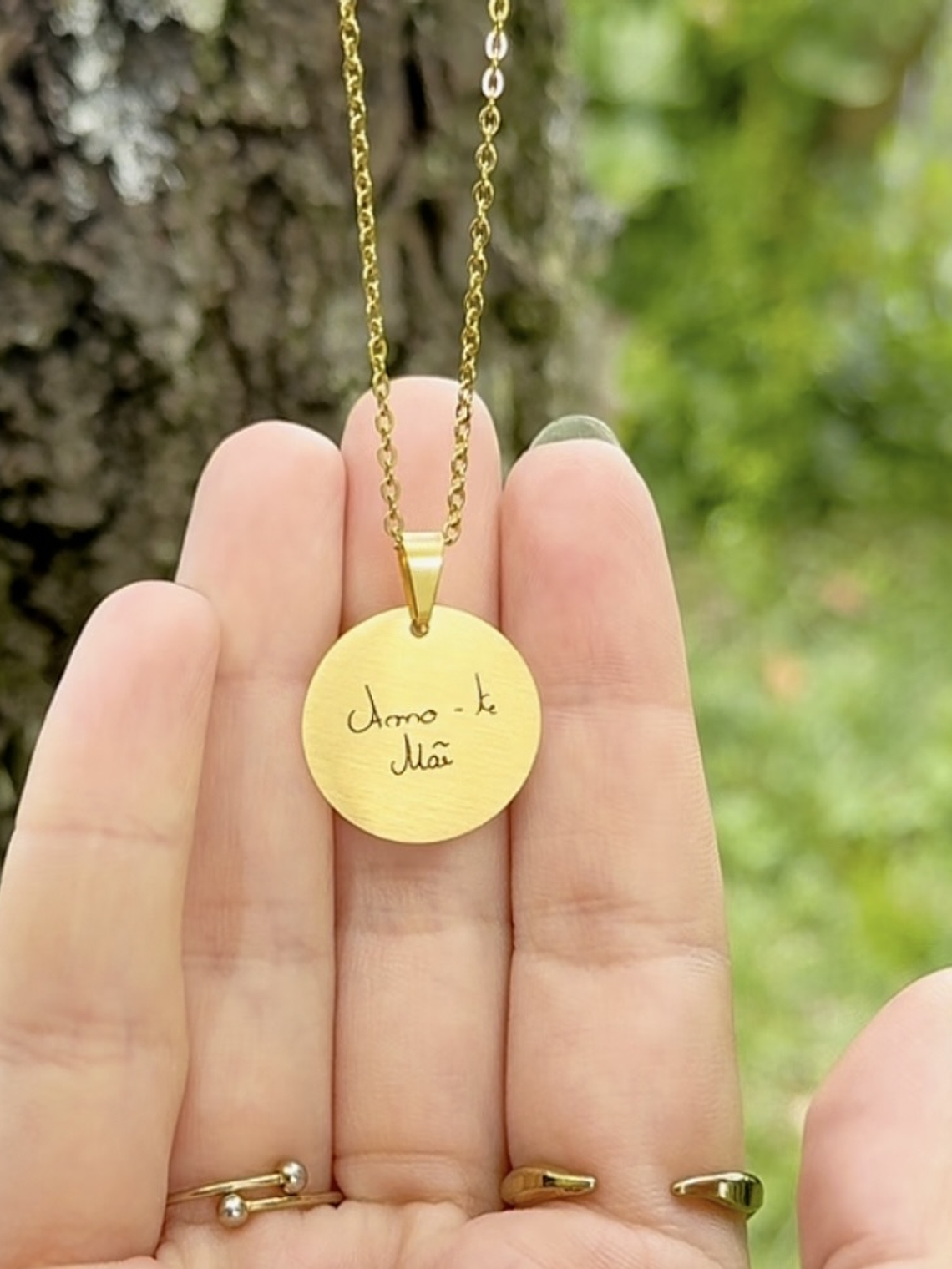 Colar Memória Escrita Gravada 2