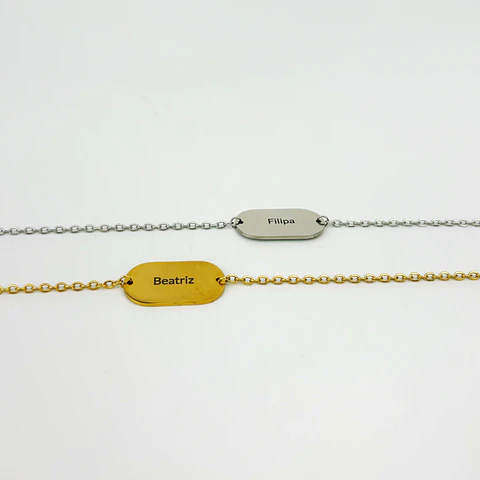 Pulseira Personalidade Gravada 