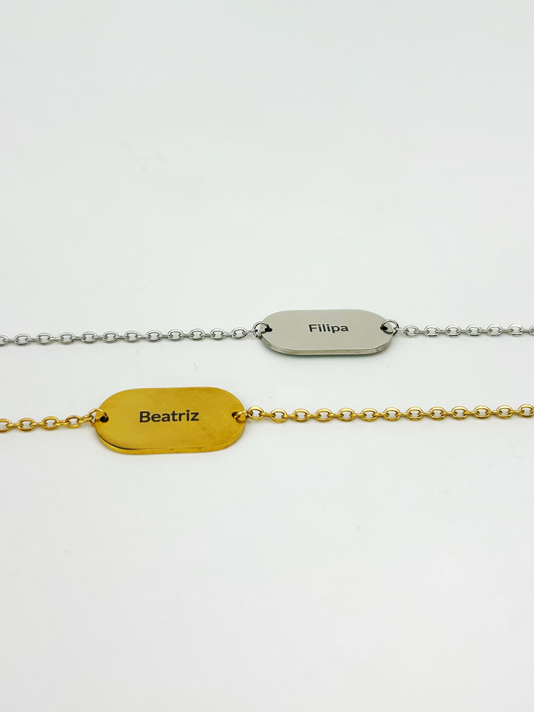 Pulseira Personalidade Gravada  2