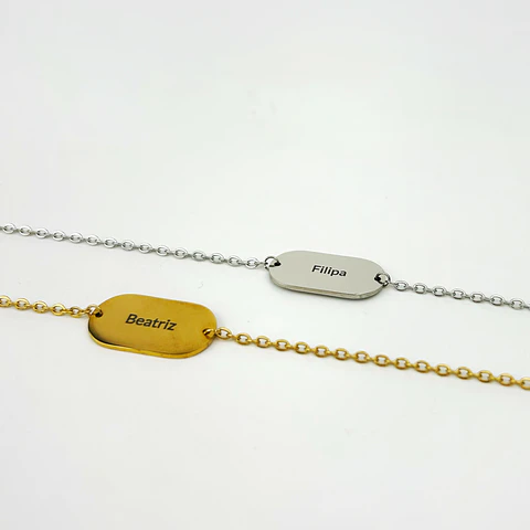Pulseira Personalidade Gravada 