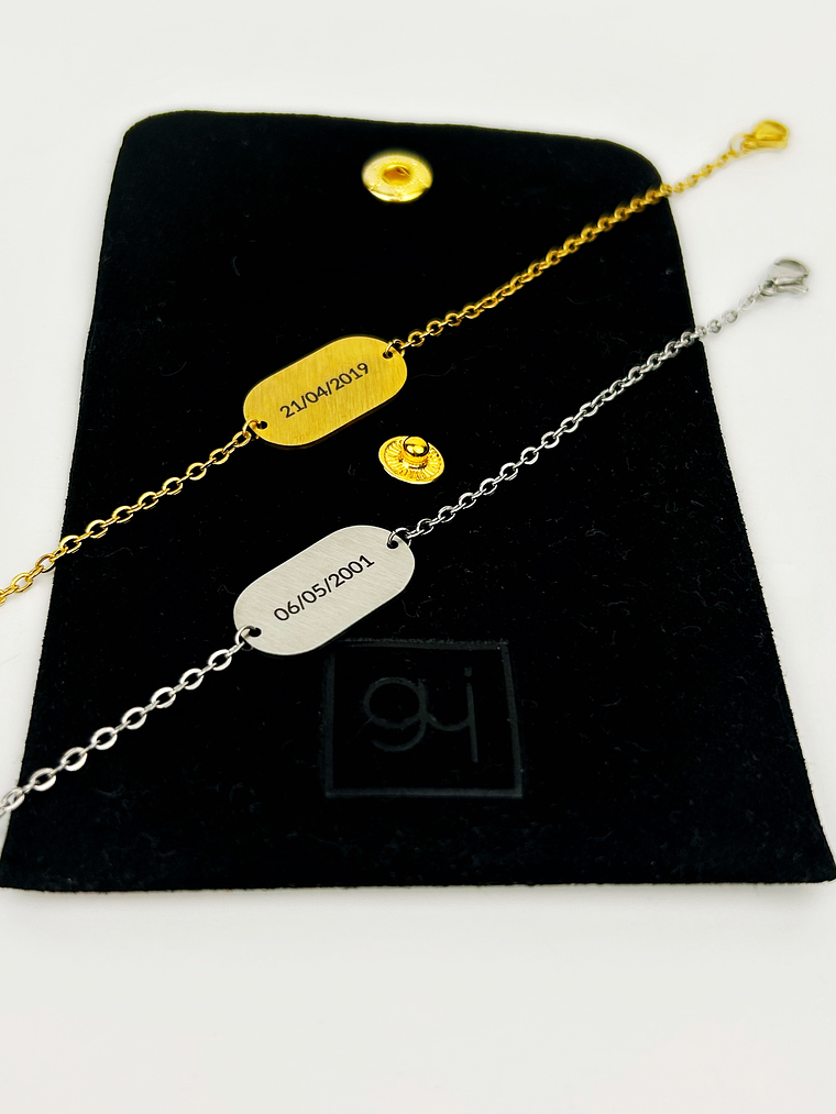 Pulseira Personalidade Gravada  8