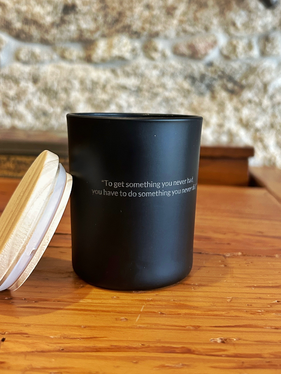 Vela Aromática Artesanal Frase Personalizada 1