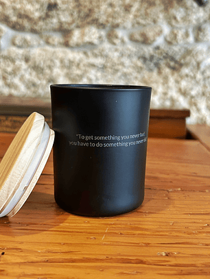 Vela Aromática Artesanal Frase Personalizada