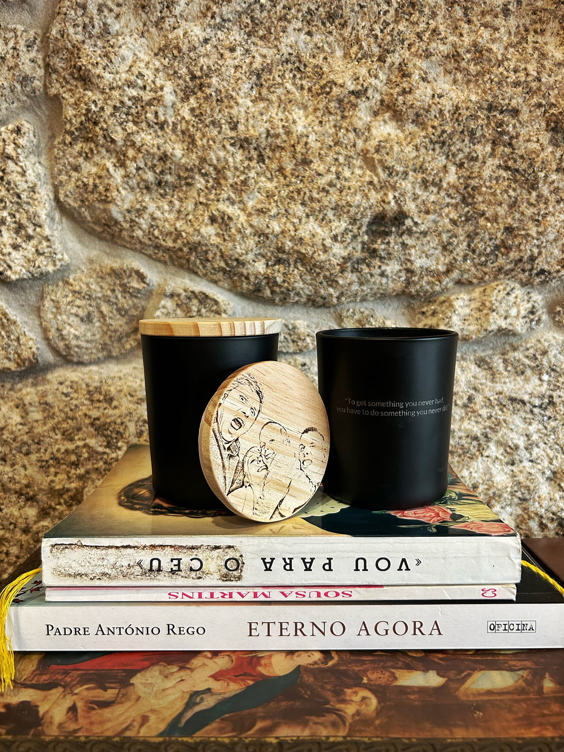 Vela Aromática Artesanal c/ Fotografia na Tampa 6