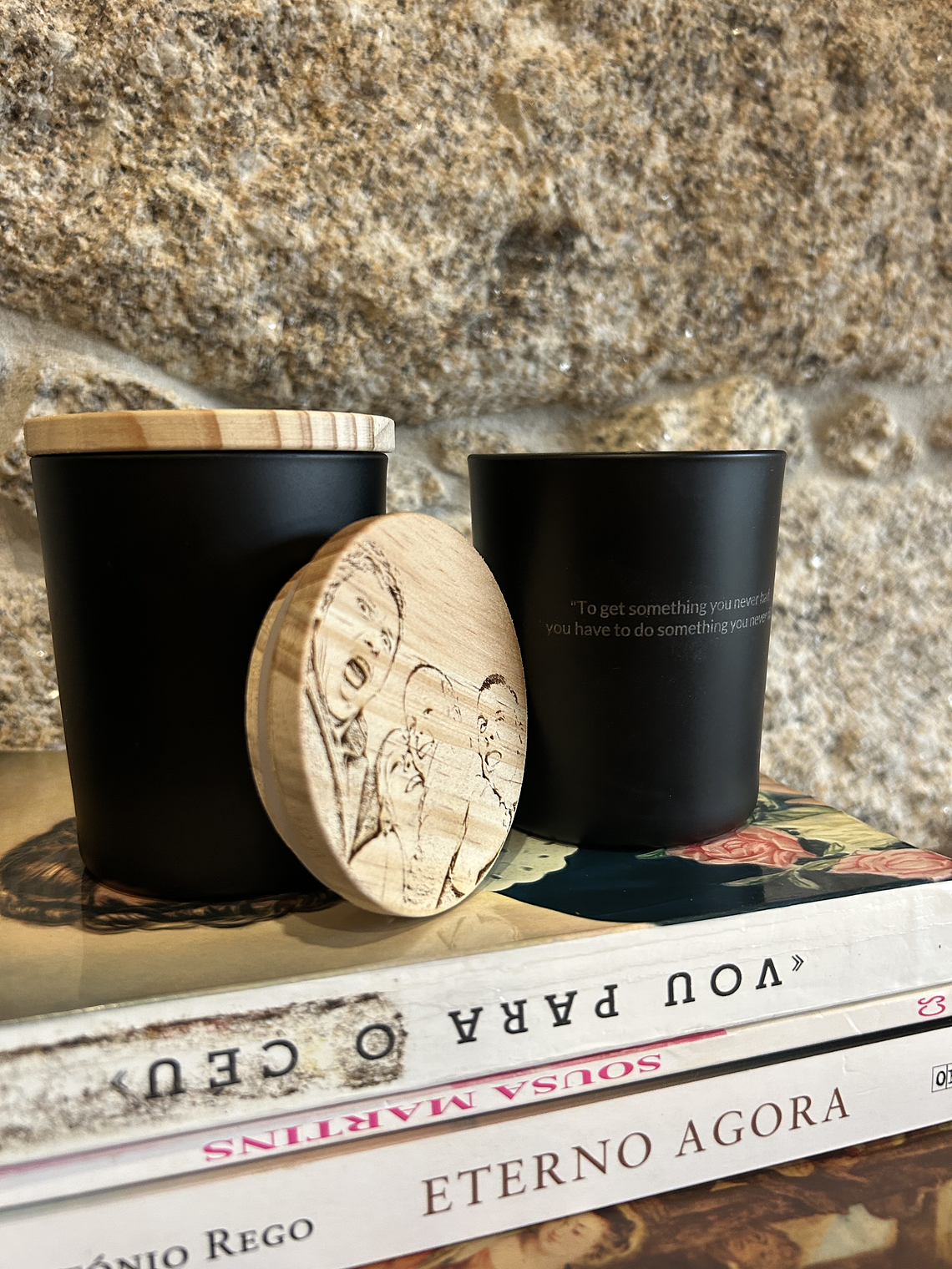 Vela Aromática Artesanal c/ Fotografia na Tampa 7