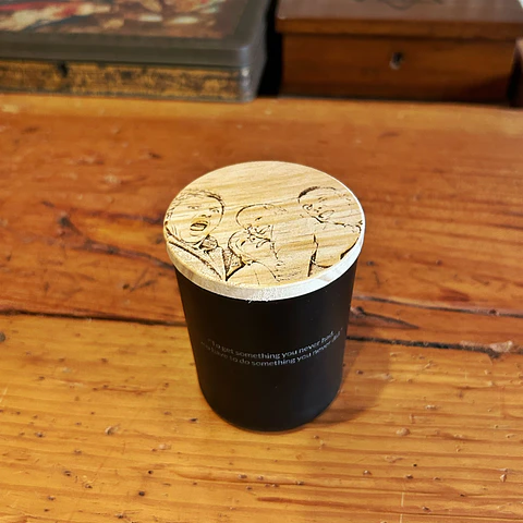 Vela Aromática Artesanal Personalizada Frase e Fotografia