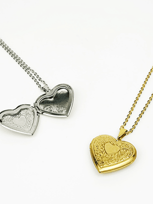 Colar Relicário Trabalhado c/ Fotografia