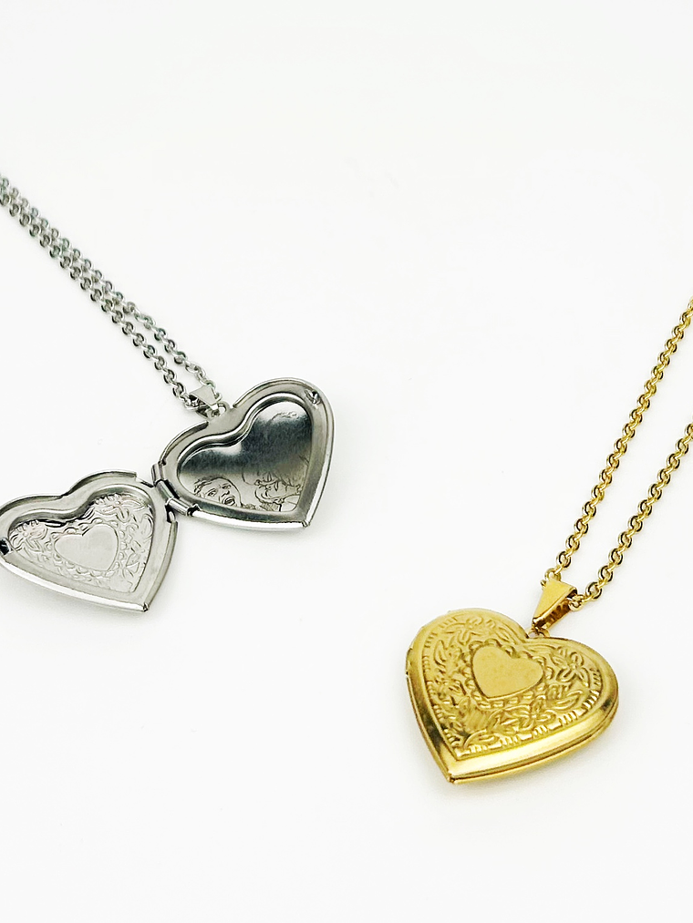 Colar Relicário Trabalhado c/ Fotografia 2