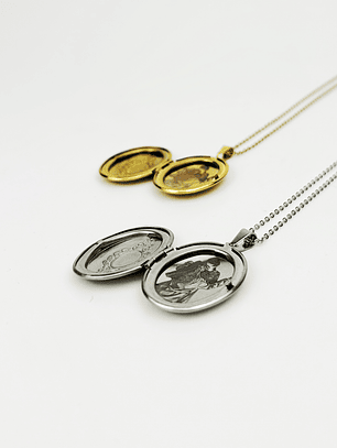 Colar Relicário Oval c/ Fotografia