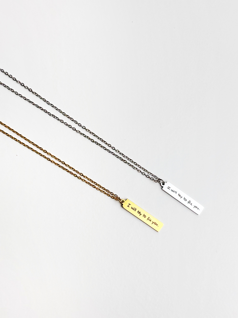 Colar Manuscrito Personalizado  2