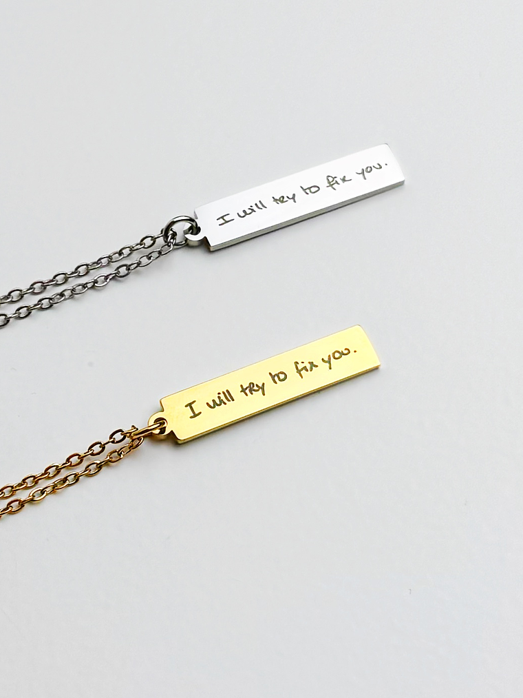 Colar Manuscrito Personalizado  3