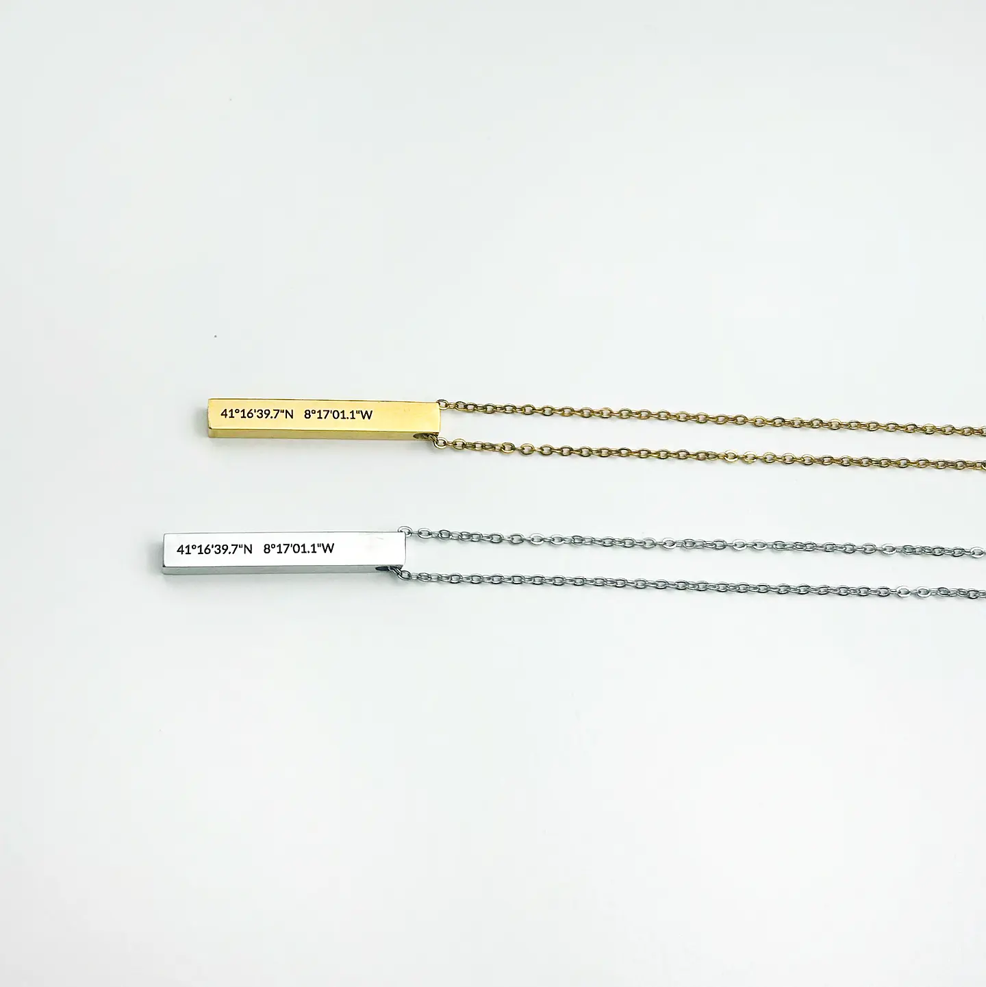 Colar com Coordenadas Personalizado 3