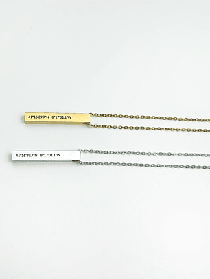 Colar com Coordenadas Personalizado