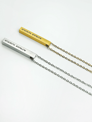 Colar com Coordenadas Personalizado