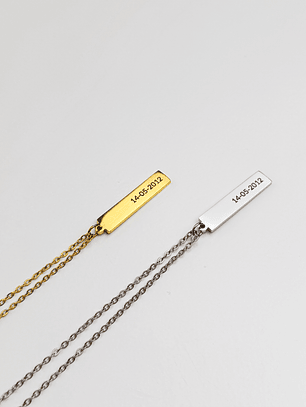 Colar com Data Personalizado 