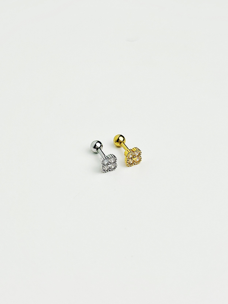 Pircing Brilho Trevo 4