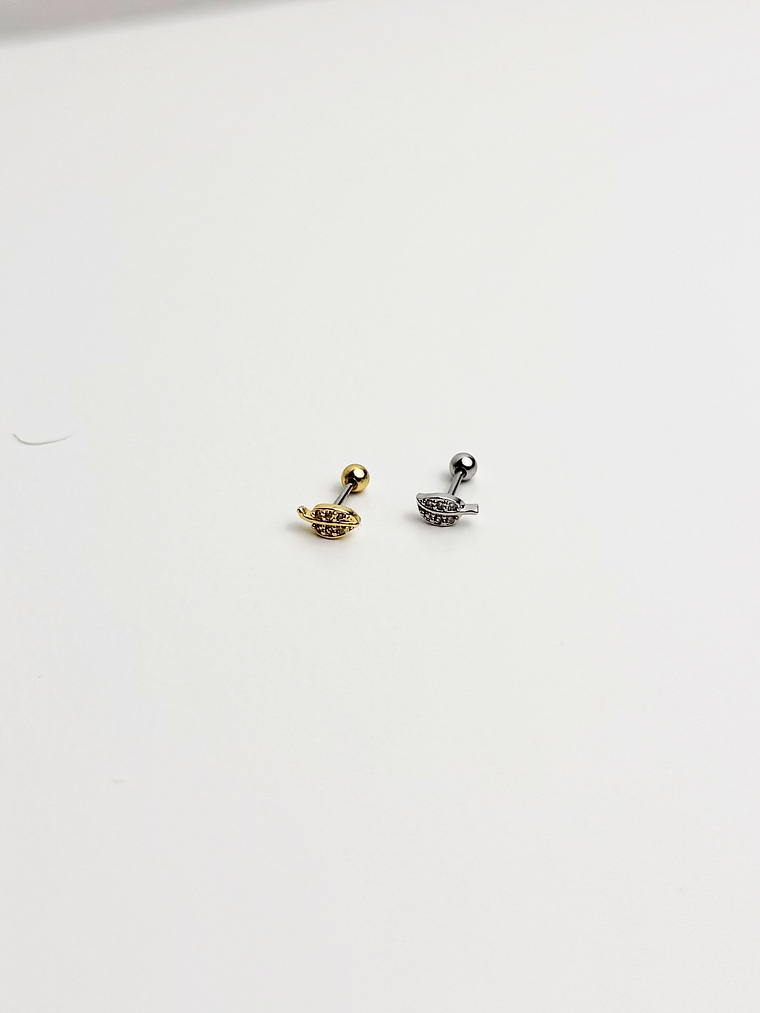 Pircing Folha Brilhantes 1
