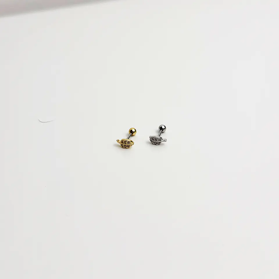 Pircing Folha Brilhantes 1