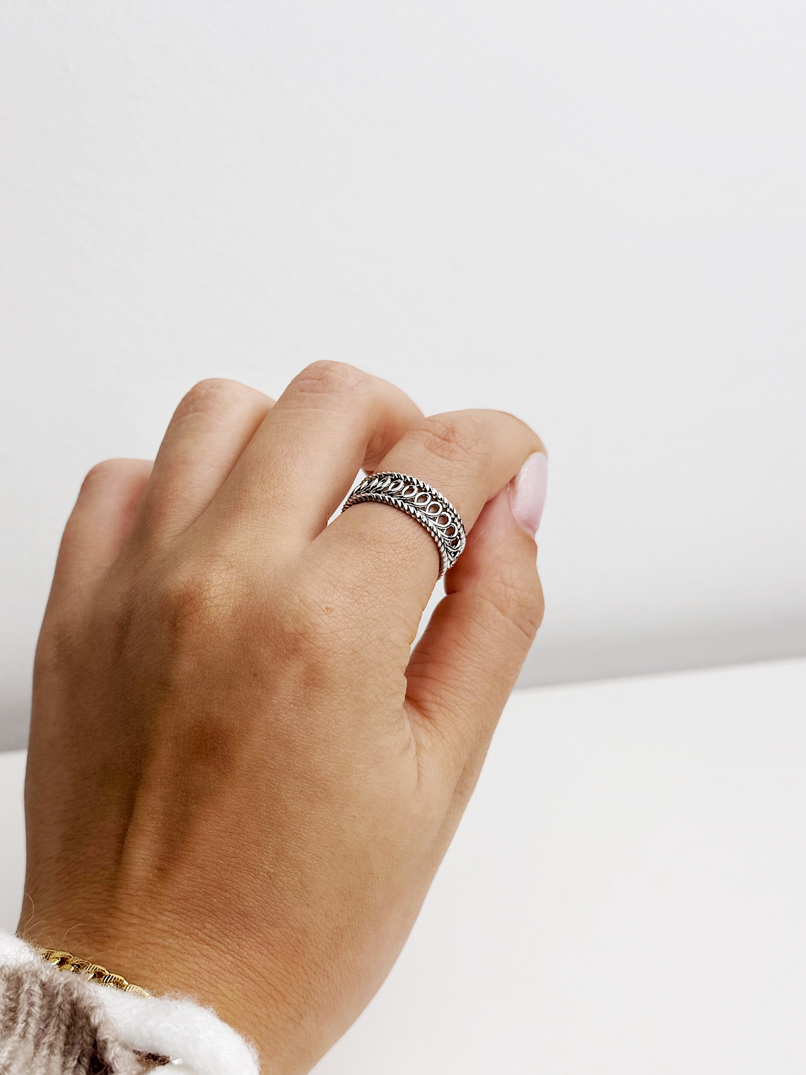 Anel Folha da Eternidade 3