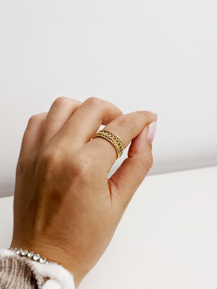 Anel Folha da Eternidade 4