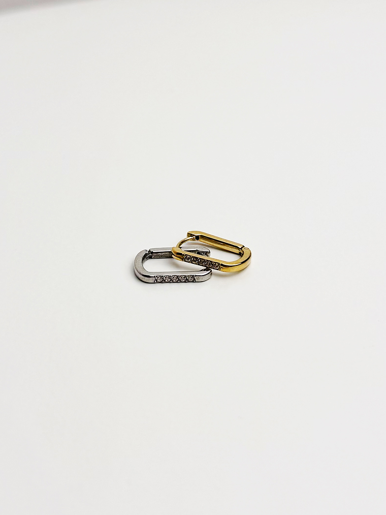 Argolas Retângulares Brilho Infinito 1