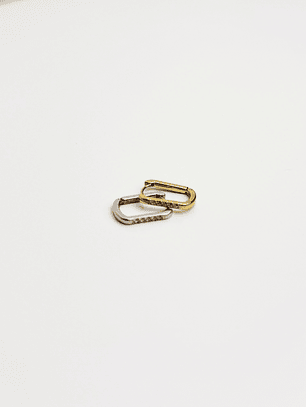 Argolas Retângulares Brilho Infinito